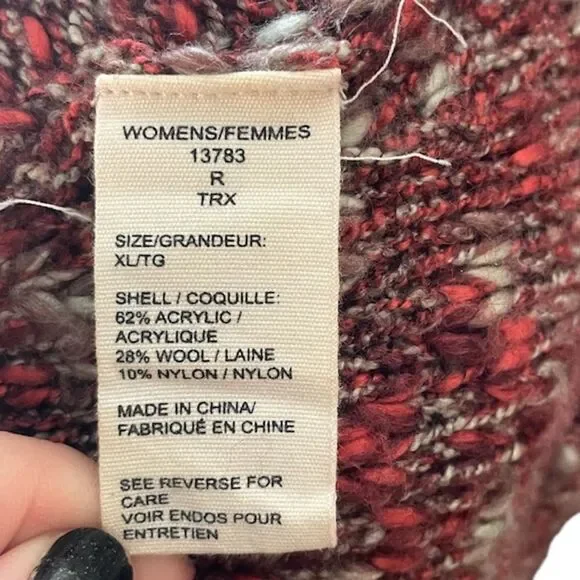 Woolrich | Womens Marled Quarter Zip Sweater - Picture 6 of 7